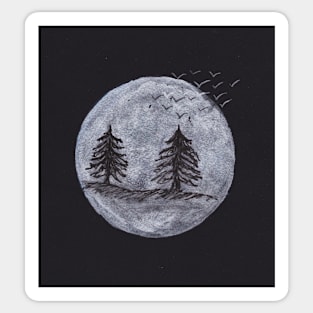 Moonscape Sticker